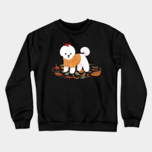 Autumnal Bichon Crewneck Sweatshirt